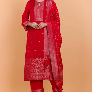 ชุดสูทฤดูหนาวสำหรับผู้หญิง ยี่ห้อ Safaa รุ่น Dilkash ผ้าสำหรับตัดเย็บเสื้อผ้าแบบยังไม่เย็บติดกัน - Product Image 1