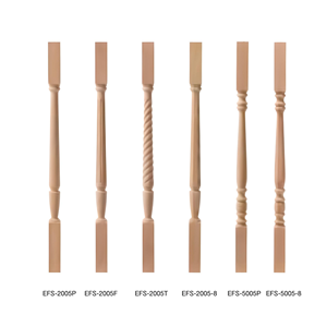 34 Inch Solid Wood Stair Baluster Pin Top Spindle Custom Square Top Wooden Balusters for Stair Railing System - Product Image 2