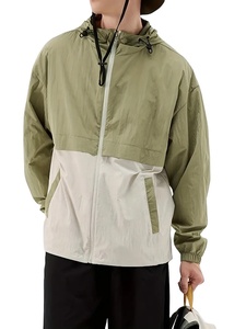 Veste de pluie imperméable à logo personnalisé, respirante, légère, coupe-vent en nylon à séchage rapide, veste d'extérieur pour hommes - Product Image 6