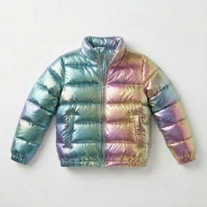 Eco Friendly Bubble Jacket Recycled Puffer <b>Coat</b> Sustainable Winter Jacket Lightweight Packable <b>Travel</b> Outerwear - Product Image 1