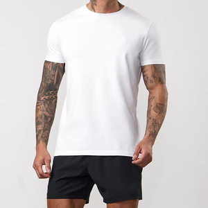 Camisetas al por mayor 100% algodón, cuello redondo, personalizadas con estampado puff, camisetas en blanco de alta calidad para hombre. - Product Image 1