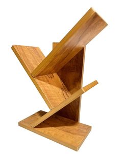 Wooden <b>Tree</b> Shape Five-Tier Modern Non-Folding <b>Bookshelf</b> Storage Rack for Living Room - Product Image 3