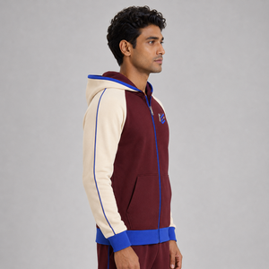 Sweat-shirts à capuche zippés pour hommes, personnalisables, 100% coton, épais, motif uni, polaire, logo personnalisé imprimé, respirant, séchage rapide - Product Image 3