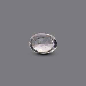 Loose 3.95 Carat White Zircon Gemstone-AA Quality Lab Created Synthetic for Fine Jewelry - Product Image 2