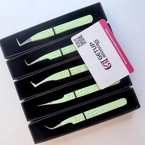 GETUP BROSONS IMPEX – Kit de pinces à épiler de précision en acier inoxydable (curves, 90°, droites, en forme de botte) à pointe lisse 10 mm, antistatiques, pour manucure - Product Image 6