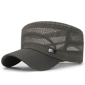 Casquette de baseball réglable à boucle métallique FlatTop - Respirante et imperméable, 100% coton, unisexe, style vintage sportif décontracté, toutes saisons - Product Image 3