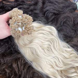 Meilleures extensions de cheveux vietnamiennes à pointe plate en kératine, blondes, double épaisseur, haute qualité, prix de gros - Product Image 3