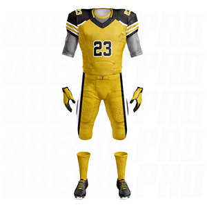 เสื้อฟุตบอลอเมริกันพรีเมียม ระบายอากาศได้ดี สวมใส่ง่าย ชุดทีมฟุตบอลอเมริกันแบบซับลิเมชั่นสั่งทำพิเศษ ไซส์ใหญ่ - Product Image 5