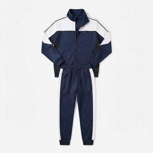 Ensemble jogging et veste de survêtement pour homme personnalisé, 320 GSM, polaire brossé, tenue de sport deux pièces - Product Image 6