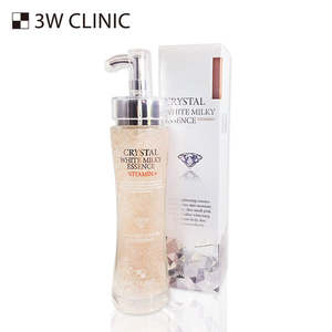 3W Clinic Crystal White Milky for Essence 150ml Formule éclaircissante liquide pour le visage - Product Image 1