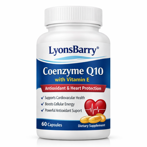 Lyonsbarry Coenzyme Q10 avec Vitamine E 100mg Antioxydant Protection Cardiaque Capsules 100 Unités Complément Alimentaire Fournisseur OEM GMP - Product Image 2