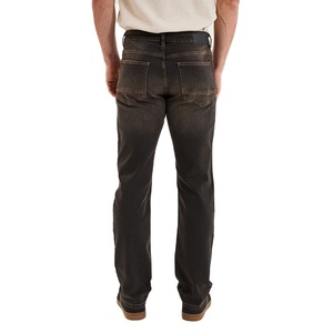 Jean en denim extensible noir pour homme, coupe classique, confortable, durable, pour un usage quotidien décontracté, style classique pour toutes les saisons - Product Image 4