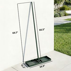Râteau de nivellement de pelouse robuste de 30 po x 10 po avec manche de 66,5 po pour les jardins et les terrains de golf - Product Image 3
