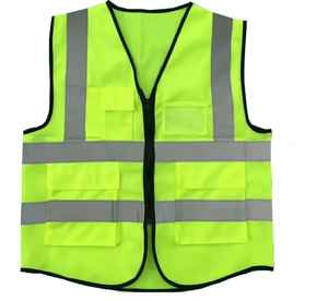 Gilet de sécurité unisexe en polyester haute visibilité avec logo personnalisé et plusieurs poches pour les ingénieurs de sécurité, uniforme de travail - Product Image 4