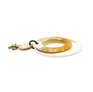 Joyería de cuerno de búhos para niña y mujer, collar de anillo de cuentas con cadena, diseño moderno, joyería - Product Image 1