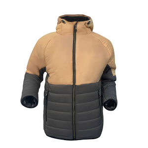Chaquetas de Nylon Acolchadas para Hombre, Ecológicas, Resistentes al Viento y Transpirables, al por Mayor, OEM, Ropa de Invierno con Capucha Desmontable - Product Image 1