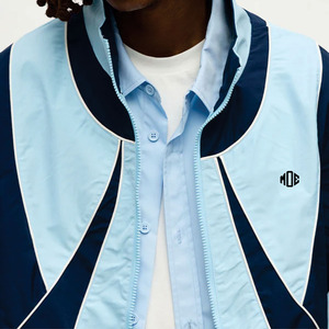 Trendy Sky Blue Nylon Windbreaker <b>jacket</b> for men <b>Lightweight</b> Track <b>Jackets</b> Sportswear Set Wholesale Supplier OEM Design Coat USA - Product Image 5