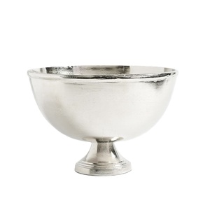 Stainless Steel Round <b>Ice</b> <b>Bucket</b> Pedestal Base Classic Style Handmade Rust Resistant Barware <b>Drink</b> Cooler - Product Image 1