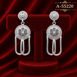 Pendientes Colgantes de Campana Modernos de Aleación y Circones Bañados en Oro para Mujer, Joyería de Moda para Fiesta y Boda - Product Image 4
