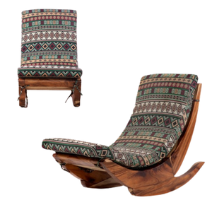 Newly Manufactured Solid Wood <b>Rocking</b> Dining <b>Chair</b> Modern Design Hotel Home Apartments Direct Price Handcrafted Furniture - Product Image 4