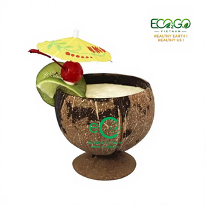 High Quality Eco-Friendly <b>Coconut</b> Coffee <b>Cup</b> Reusable PC Material Custom Engraved Laser Logo for Home Usage - Product Image 1