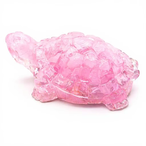Figura Decorativa de Orgonita con Cristal de Cuarzo Rosa de 2.7 Pulgadas, Hecha a Mano con Resina y Piedras Preciosas, para Decoración del Hogar y Regalo de Feng Shui - Product Image 1