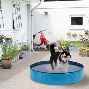 Piscina Pieghevole in Legno per Animali Domestici, Diametro 63 Pollici, Grande e Portatile per Cani e Gatti - Product Image 3