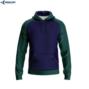 DAIZEN STAR INTERNATIONAL Sweat-shirt unisexe à capuche longue, manches classiques, couleur unie, tricoté, respirant, antibactérien, avec poche - Product Image 6