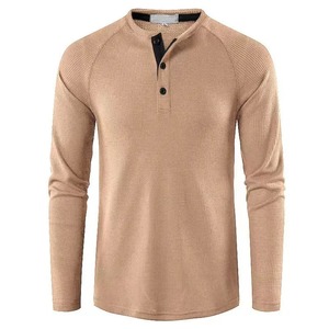 Autumn Winter Men's <b>High</b> <b>Neck</b> <b>T</b>-<b>shirt</b> Regular Fit 100% Cotton Eco-friendly <b>High</b> Elastic Long Sleeve Casual Breathable Apparel - Product Image 5