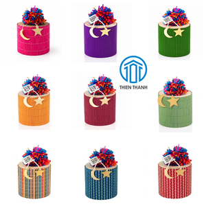 Popular Ramadan 2027 Gergean Celebration Basket Woven Bamboo Candy Gift <b>Box</b> for Children and Family with Accessories OEM ODM - Product Image 1