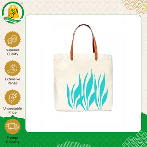 Made in India Top Quality Zipper Closure Shoulder Length Handle Custom Printed Organic Reusable Cotton <b>Canvas</b> <b>Tote</b> Shopping Bag - Product Image 3