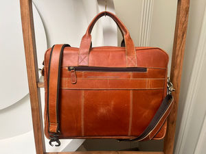 Nouveau véritable fait à la main pleine fleur en cuir véritable sac de messager étui pour ordinateur portable porte-fichiers sacs de bureau unisexe bandoulière sac à bandoulière - Product Image 6