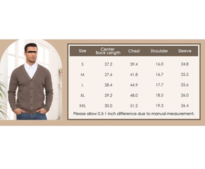 Cardigan tricoté 12 GG pour homme avec logo OEM personnalisé sur le devant, idéal pour l'extérieur, automne-hiver, faible MOQ, 100 % coton standard - Product Image 6