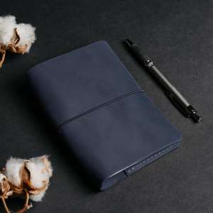 Vintage Luxury <b>Leather</b> <b>A5</b> <b>Notebook</b> <b>Cover</b> Case with Protection & Smell Proof Refillable Organizer for Work-LNBC-0104 - Product Image 5