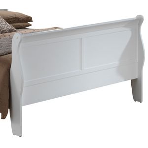 Elegante Letto Tradizionale Bianco in Legno Massello - Product Image 2
