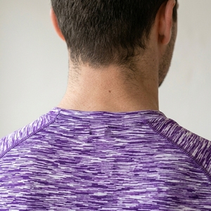 T-shirt de compression à manches courtes pour homme, motif géométrique, séchage rapide, coupe sportive, col rond, haut de performance athlétique - Product Image 6