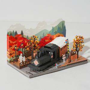 Tren de Vapor Vintage Fantástico 2026-01, Kit de Modelo de Papel Troquelado Hecho a Mano, Rompecabezas Coleccionable de Arte 3D - Product Image 2
