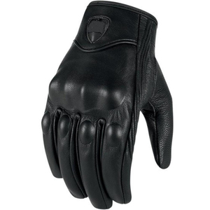 Gants en cuir pour homme, cuir véritable, doux, pour la conduite, saison hivernale / Cuir véritable en vente - Product Image 5