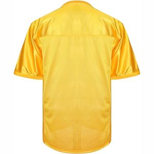 Personnalisez votre maillot de rugby ou de football américain à manches courtes, respirant, en mesh, col en V, personnalisable pour club de football - Product Image 3