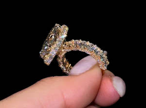 Anillo de Compromiso de Diamante de Corte Redondo con Engaste de Puntas Clásico, Certificado IGI, Cultivado en Laboratorio, de 2 Quilates (1 Quilate), Oro Amarillo de 18K, 14K, 9K, Regalo de Boda - Product Image 6