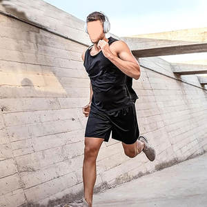 Shorts de sport pour hommes avec poches, taille élastique, séchage rapide, respirants, pour entraînement, course à pied, gym, sport - Product Image 6