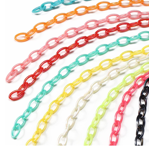 Cadena de eslabones de resina disponible en varios colores, cadena de eslabones para decoración de interiores, artículo decorativo de pared, detalles de pared personalizados, cadena de eslabones hecha a mano. - Product Image 6