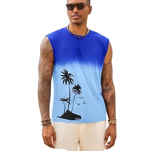 Camiseta sin mangas de algodón para hombre, personalizada con etiqueta privada, diseño de punto transpirable, corte oversize, ideal para fitness y gimnasio, estilo casual. - Product Image 1