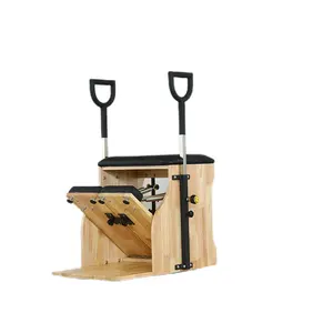 Oak Wood Step Multi-functional Body Building Yoga Stability Fitness Exercise Pilates Wunda Chair