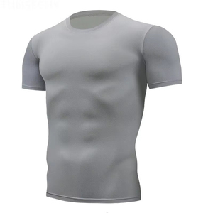 Ropa de Gimnasio Transpirable para Hombre, Camisetas de Compresión de Secado Rápido, Ropa Deportiva de Alta Elasticidad, Top para Correr que Absorbe la Humedad, Equipamiento Deportivo - Product Image 1