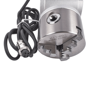 Mandrino a 4 griffe e mandrino a pinza per macchina per incisione e intaglio 360 D80 per marcatura rotativa - Product Image 2