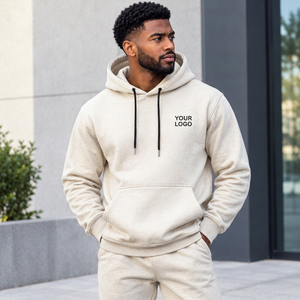 Sweat-shirt à capuche uni pour homme, pull-over à manches longues en tissu doux pour collections de vêtements décontractés internationaux - Product Image 6