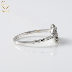 Round Cut Moissanite Diamond <b>Infinity</b> Knot Wedding Ring | Engagement Ring with Moissanite Diamond Twisted Ring - Product Image 4