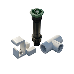 Conjunto de abrazaderas en T de PVC para riego solar Hydroplus International, para tuberías de lavado fotovoltaico en techos. - Product Image 1