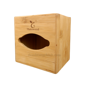 THANH TUNG THINH Caja de Almacenamiento de Pañuelos de Madera Clásica, Ecológica, Hecha a Mano, Diseño Rectangular Duradero, Multiusos, Portátil - Product Image 2